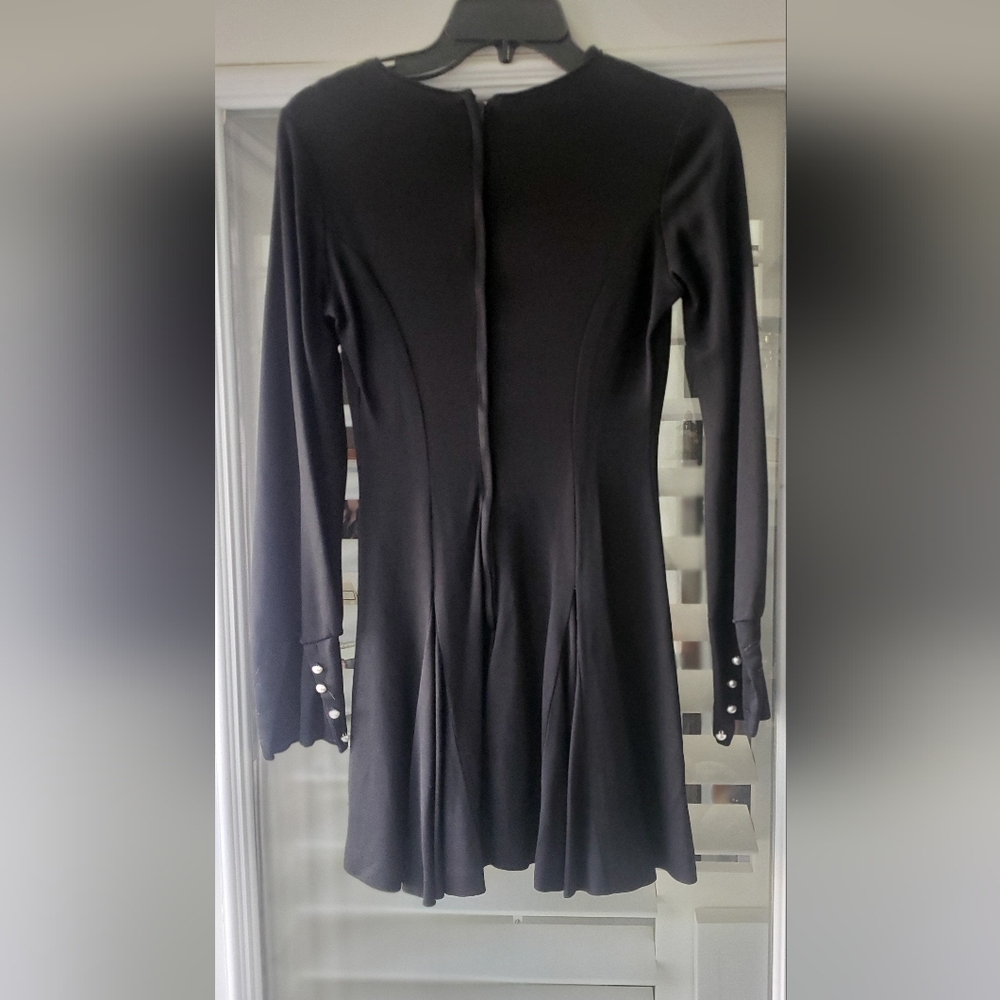 Elegant Black Long Sleeve Dress
